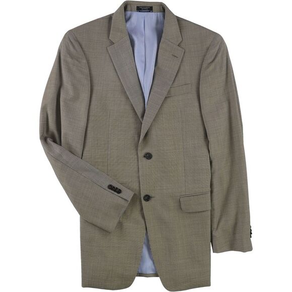 Mens Modern Fit Two Button Blazer Jacket, tan, 38 Long